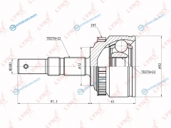 CO-5908A ШРУС наружный | перед правлев