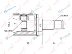 CI-3723 ШРУС внутренний | перед лев