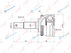 CO-5749A ШРУС наружный | перед правлев