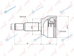 CO-3001 ШРУС наружный | перед правлев
