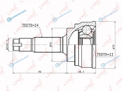 CO-7534 ШРУС наружный | перед правлев