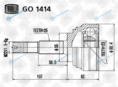 GO 1414 ШРУС наруж. для ам Nissan Almera N16 (00-) | перед