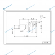 DFCV301 Шрус привода DOUBLE FORCE