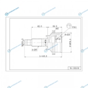 DFCV404 Шрус привода DOUBLE FORCE. с ABS