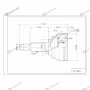 DFCV743 Шрус привода DOUBLE FORCE