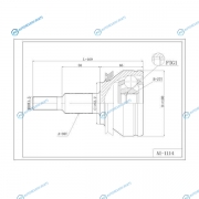 DFCV027 Шрус привода DOUBLE FORCE