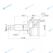 DFCV097 Шрус привода DOUBLE FORCE