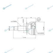 DFCV0601 Шрус привода DOUBLE FORCE