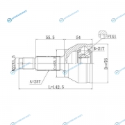 DFCV008 Шрус привода DOUBLE FORCE