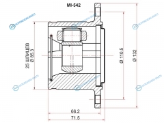 MI-542 Шрус внутренний RH MITSUBISHI PAJEROMONTERO V232425414346DELICA94-06