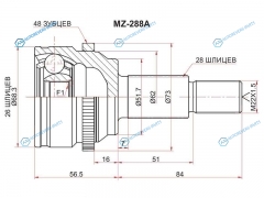 MZ-288A Шрус наружный RR MAZDA CX-5 11-