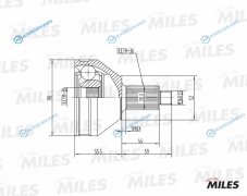GA20020 ШРУС VW POLO SEDAN RUS 11-SKODA RAPIDFABIAROOMSTER 1.2-2.0 00- нар. (GKN 306216) GA20020