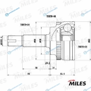 GA20642 ШРУС TOYOTA YARIS IVERSO 1.3-1.5VVTI 99-05 наружн. +ABS  (GKN 304703) GA20642