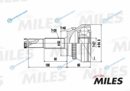 GA20498 ШРУС TOYOTA RAV4 2.0 00- нар.(ABS) (GKN 304650) GA20498