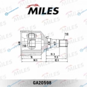 GA20598 ШРУС TOYOTA CARINA T170T190COROLLA VI-VIII E90-E110 1.3-2.0 83-02 нар. +ABS GA20598
