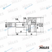 GA20665 ШРУС NISSAN ALMERA N16 1.5 00-06 наружн. +ABS  GA20665