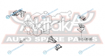 0212-R51R Подушка двигателя | зад правлев