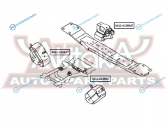 0412-V25RAT Подушка двигателя АТ | зад правлев