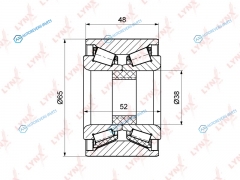 WB-1120 Комплект подшипника ступицы колеса | зад