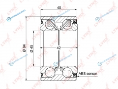 WB-1325 Комплект подшипника ступицы колеса | перед