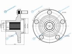 ST-43502-28100 Ступица перед TOYOTA ALPHARDCAMRYHARRIER