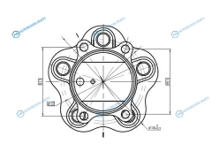 ST-43202-4BA0A Ступичный узел задн. NISSAN QASHQAIX-TRAIL 13- 2WD