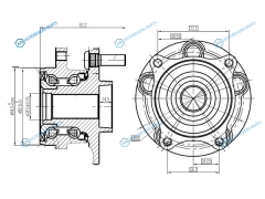ST-43550-47010 Ступичный узел перед TOYOTA PRIUS ZVW3