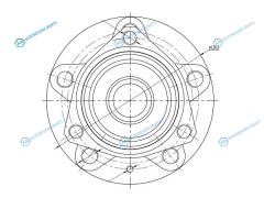 ST-1K0498621 Ступичный узел передзад AUDI A3 03-13SKODA OCTAVIA 04-YETI 10-VW GOLF 03-08
