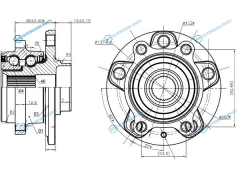ST-5K0498621 Ступичный узел передзад 4WD AUDI Q3SKODA YETIVW PASSATTIGUAN