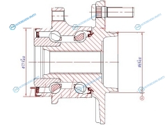 ST-3785A035 Ступичный узел задн. MMC ASXOUTLANDER 4WD 12- (рестайлинг)