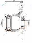 ST-2043300625 Ступичный узел перед MERCEDES BENZ C-CLASSE 204 2006-