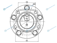 ST-GS1D-26-15XA Ступичный узел задн. MAZDA 6 07-CX-7 2WD