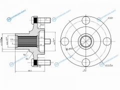 ST-40202-AX000 Ступица перед NISSAN CUBEMICRANOTE 02-