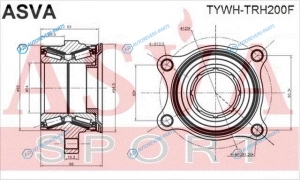 TYWH-TRH200F Ступица колеса | перед правлев
