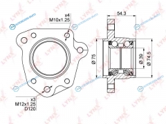 WB-1012 Ступица колеса | зад прав