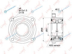WB-1473 Ступица колеса | зад правлев