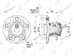 WH-1089 Ступица колеса | зад правлев