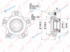 WH-1028 Ступица колеса | перед правлев