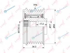 PA-1173 Муфта свободного хода генератора