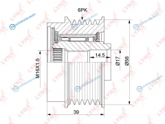 PA-1192 Муфта свободного хода генератора