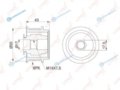 PA-1149 Обгонная муфта шкива генератора