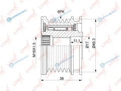 PA-1114 Муфта свободного хода генератора