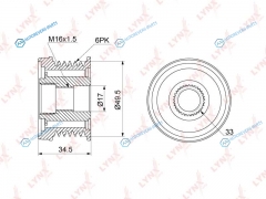 PA-1107 Обгонная муфта шкива генератора