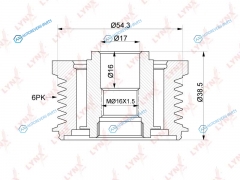 PA-1048 Муфта обгонная шкива генератора