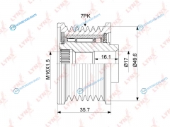 PA-1059 Муфта обгонная шкива генератора