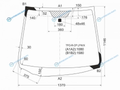 TFO-R-CP LFWX Cтекло лобовое HONDA FIT GEGP(1-4) 07-13