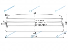 BT50 RWH Стекло заднее кузова с обогревом FORD RANGERMAZDA PICKUP 24D 06-11