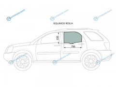 EQUINOX RDLH Стекло заднее левое опускное CHEVROLET 04-09