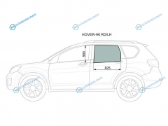 HOVER-H6 RDLH Стекло заднее левое опускное GREAT WALL HOVER H6 11-