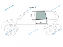 R20 RDLH Стекло заднее левое опускное NISSAN TERRANO II MISTRAL 5D 93-06FORD MAVERICK 93-98